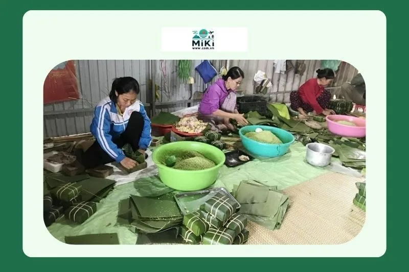 Quy trình làm bánh truyền thống tại làng Đại An Khê