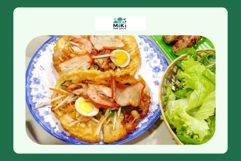 Các loại rau ăn kèm bánh khoái Quảng Trị