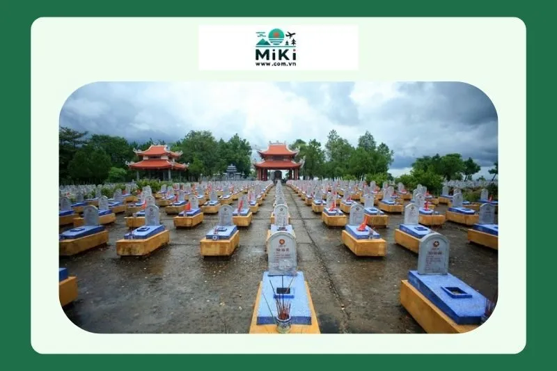 Các khu vực chính trong Nghĩa trang Quốc gia Đường 9